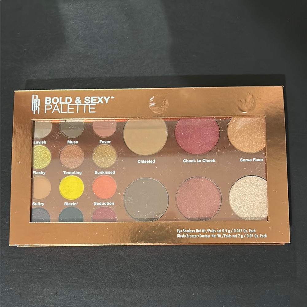 Vibrant Red and Pink Eyeshadow Palette with Matte and Shimmer Finishes